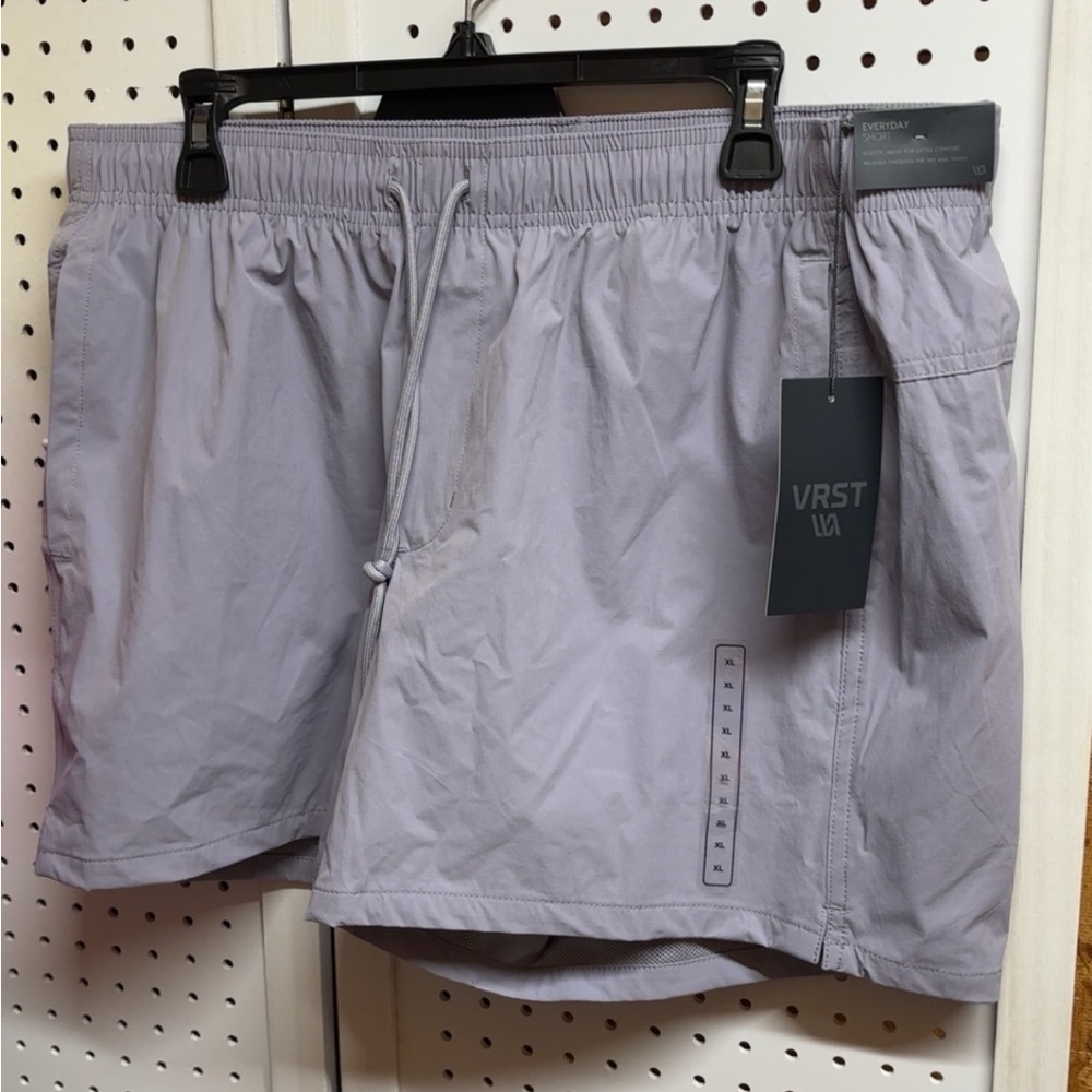 6. Gray Athletic Shorts with Elastic Waistband